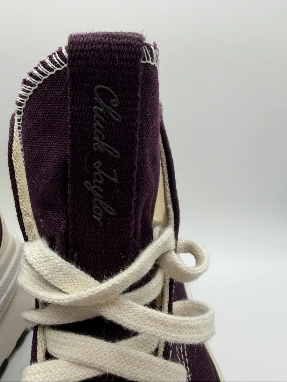 Converse Runstar Legacy CX Hi Black Cherry‎ White Egret Platform A01363C Scuffed - Picture 7 of 10